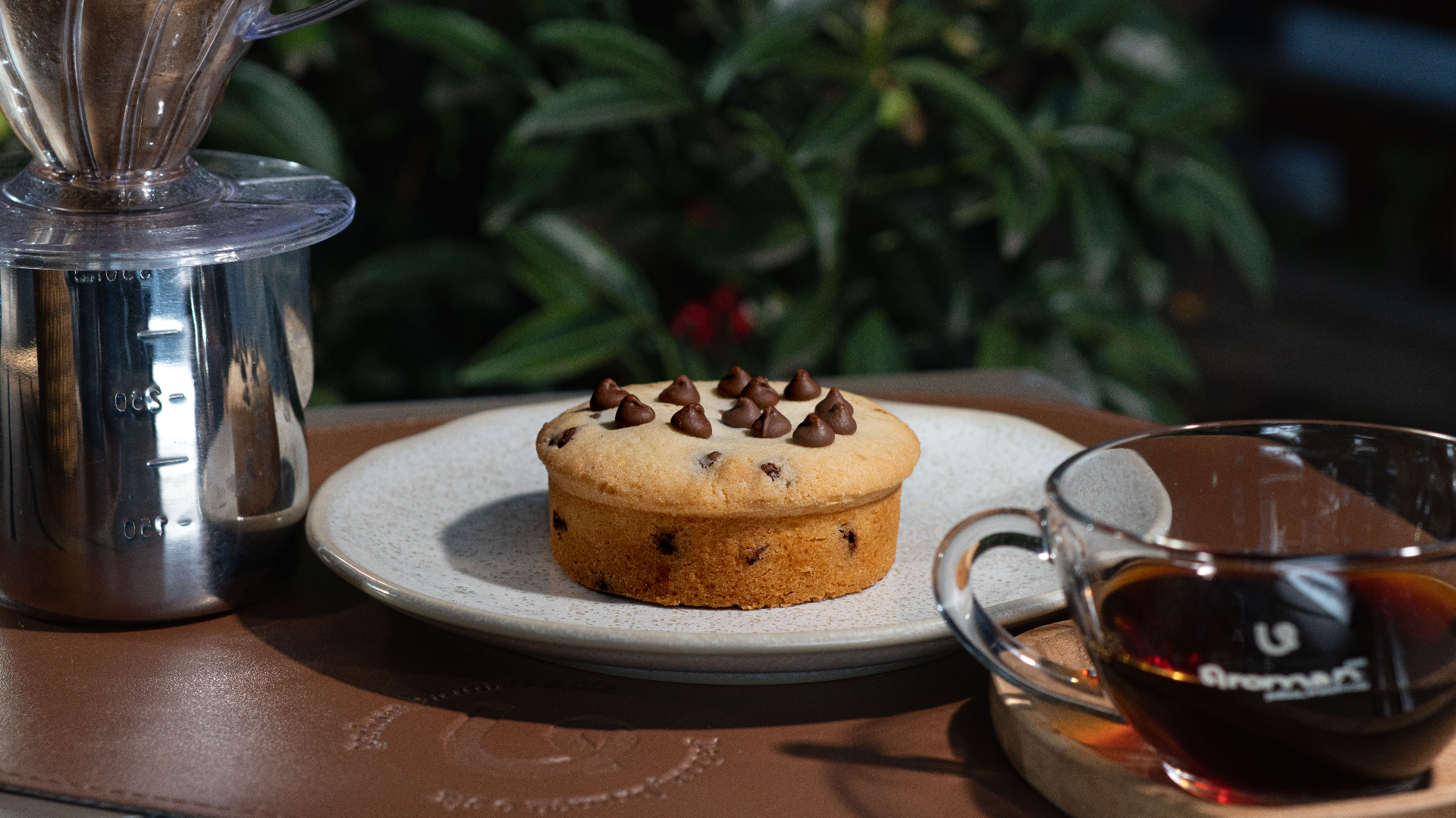 Bolo artesanal com café